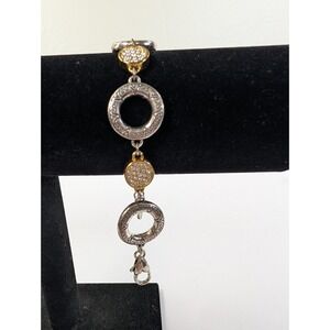 Brighton Two Tone Sundrops Silver‎ Plated Reversible Bracelet